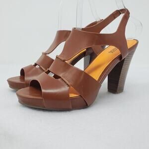 Kenneth Cole Reaction Dazel Me Platform Block Heel Sandals Size 7.5